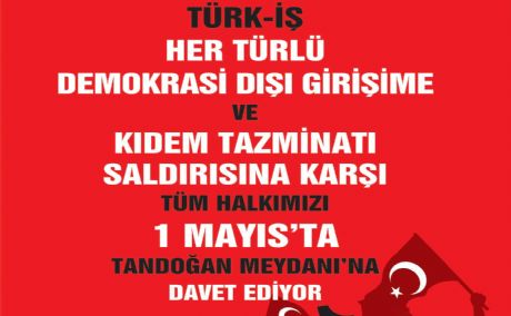 1 Mayıs'ta Tandoğan'dayız