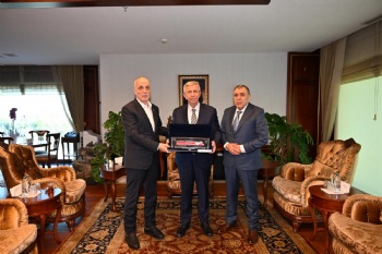 Genel Başkanımız Akçul  Türk İş Genel Başkanı Atalay İle Birlikte ABB Başkanı Mansur Yavaş'ı Ziyaret Etti